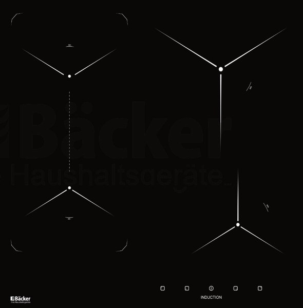 Индукционная варочная панель Backer BIH604-1T-S5 Black