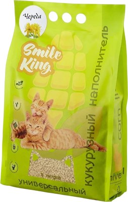 Наполнитель для туалета Smile King Кукурузный универсальный / SK-003 - фото