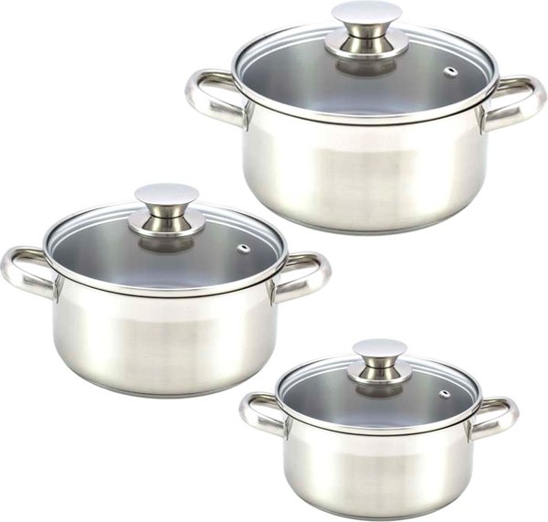 Набор кастрюль Кухар Крокус Традиция КК2-23С - фото