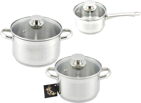 Набор кастрюль Кухар Лотос Традиция КЛ2-13С - фото