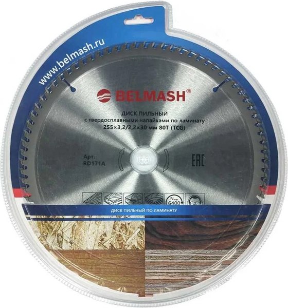 Пильный диск БЕЛМАШ 255x3.2/2.2x30 80T / RD171A