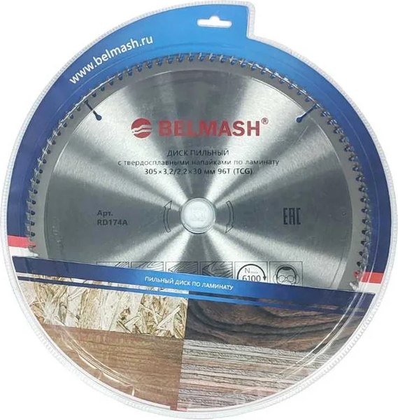 Пильный диск БЕЛМАШ 305x3.2/2.2x30 96T / RD174A