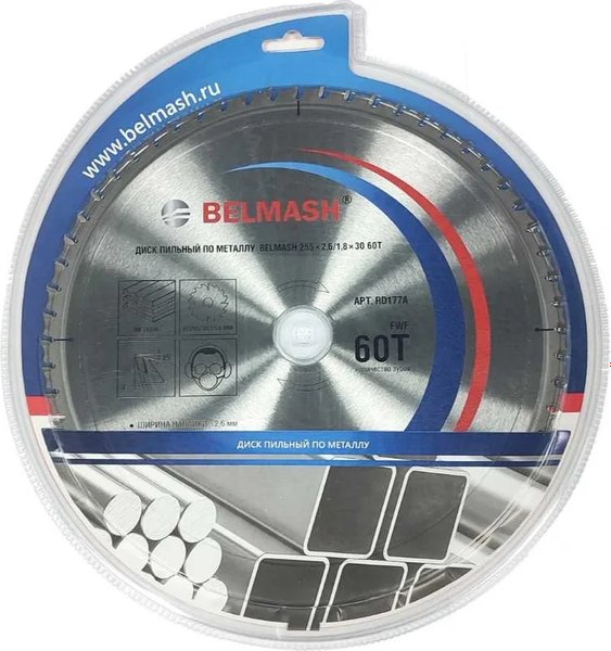 Пильный диск БЕЛМАШ 255x2.6/1.8x30 60T / RD177A