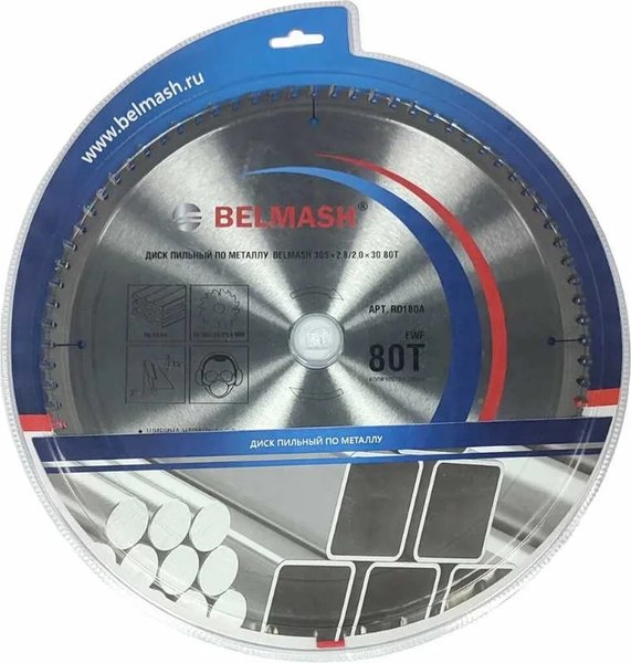Пильный диск БЕЛМАШ 305x2.8/2.0x30 80T / RD180A