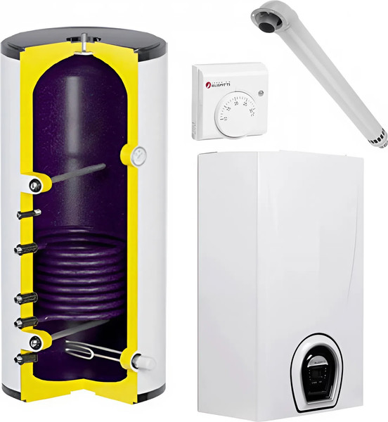 Газовый котел Federica Bugatti 24В + S-Tank PWL 150 - фото