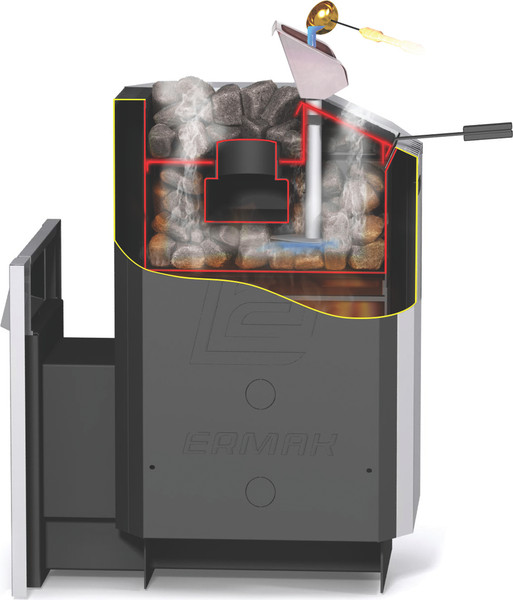 Закрытая каменка для печи Ermak 20/24 Сетка