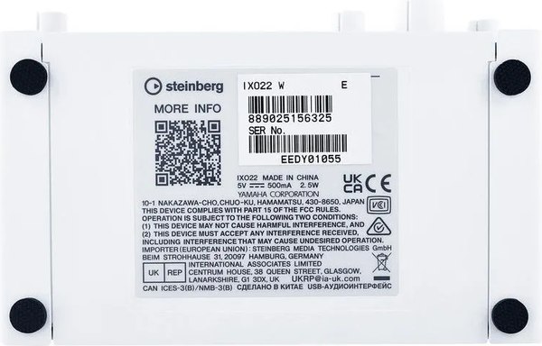 Аудиоинтерфейс Steinberg IXO22