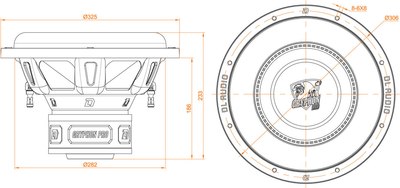 Головка сабвуфера DL Audio Gryphon Pro 12 V.3 SE