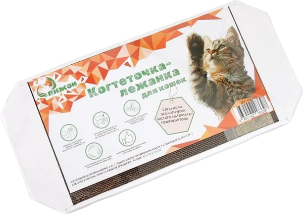 Лежанка-когтеточка Пижон Из гофрокартона - фото
