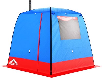 Палатка-баня MORZH 1 окно (синий/красный)