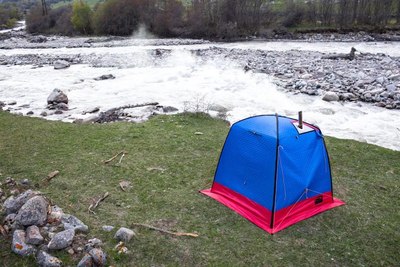 Палатка-баня MORZH 2 окна (черный)