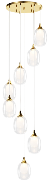 Люстра Maytoni Aura MOD016PL-08BS1 - фото