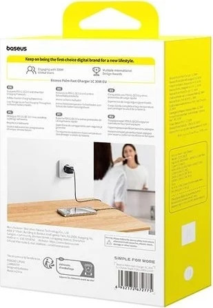 Адаптер питания сетевой Baseus Palm 30W EU / P10111605113-00