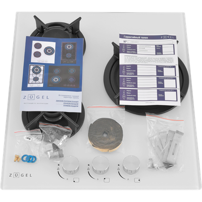 Газовая варочная панель Zugel ZGH452W