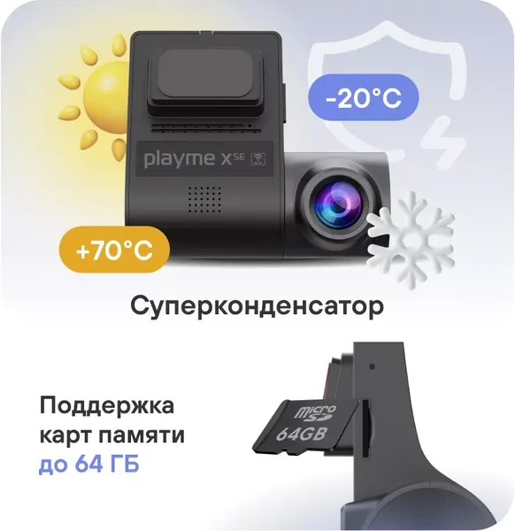Автомобильный видеорегистратор Playme X SE