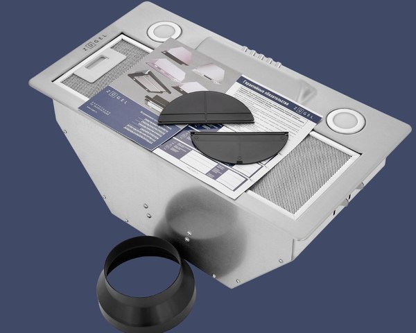 Вытяжка скрытая Zugel ZHI522X