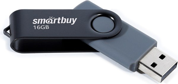 USB flash накопитель SmartBuy Twist Black 16GB (SB016GB2TWK)