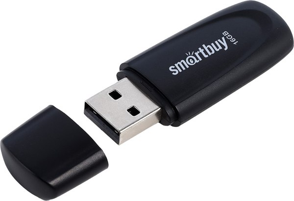 USB flash накопитель SmartBuy Scout Black 16GB (SB016GB2SCK)