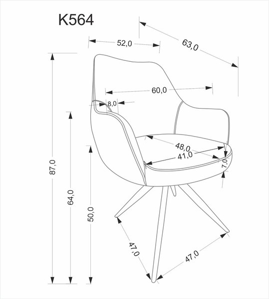 Стул Halmar K564