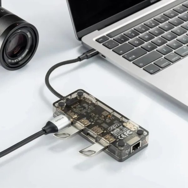 Док-станция для ноутбука XO USB-хаб 7в1 / HUB016