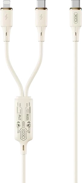 Кабель XO С Type-c на ip (27W)+Type-c (60W) / NB-Q262 - фото