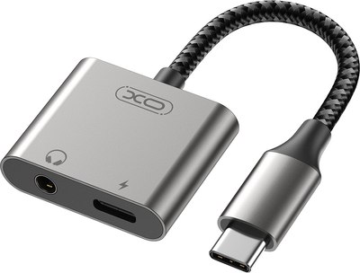 Адаптер XO С Type-c на Type-c + 3.5mm 27W / NB-R257B - фото
