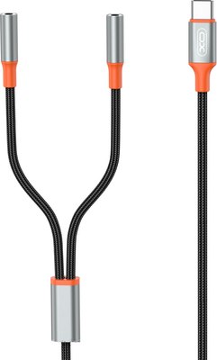 Кабель/переходник XO С Type-c на два 3.5 / NB-R269B - фото