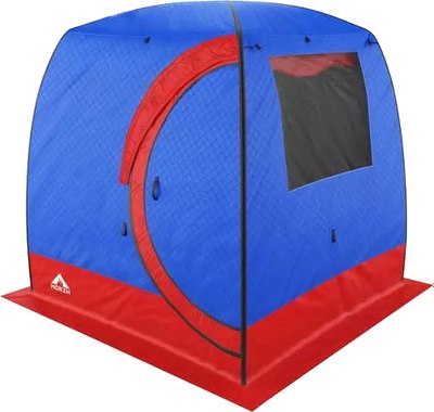 Палатка-баня MORZH Lux 1 окно (синий/красный) - фото