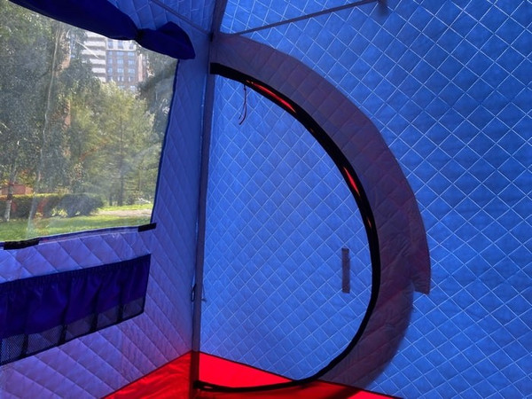 Палатка-баня MORZH Lux 2 окна (триколор)