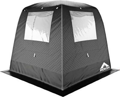 Палатка-баня MORZH Lux 2 окна (черный) - фото
