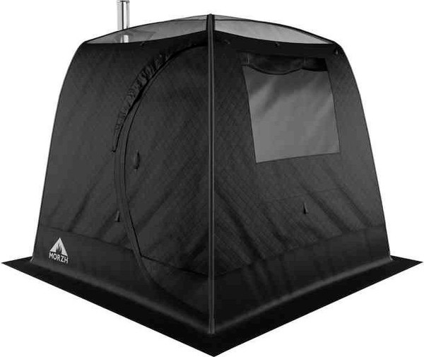 Палатка-баня MORZH Sky Lux 1 окно (черный) - фото