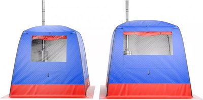 Палатка-баня MORZH XL Lux (синий/красный)