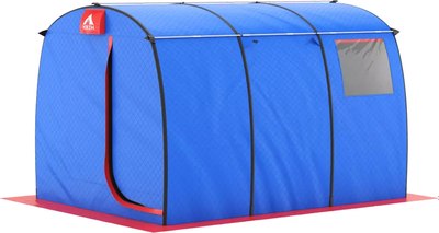 Палатка-баня MORZH Max (синий/красный) - фото