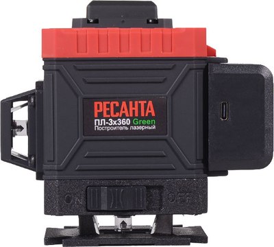 Лазерный уровень Ресанта ПЛ-3Х360 Green