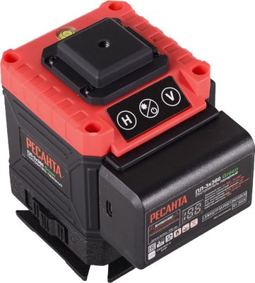 Лазерный уровень Ресанта ПЛ-3Х360 Green