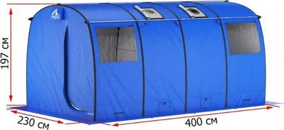 Палатка-баня MORZH Max XL (синий/красный)