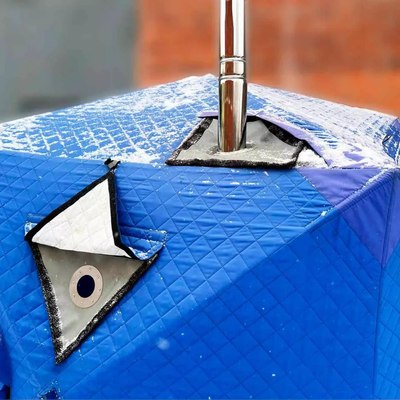 Палатка-баня MORZH Куб XL (триколор)