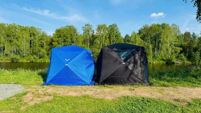 Палатка-баня MORZH Куб XL (черный)