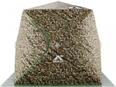 Палатка-баня MORZH Куб XL Light с внутренним тентом (камуфляж) - фото