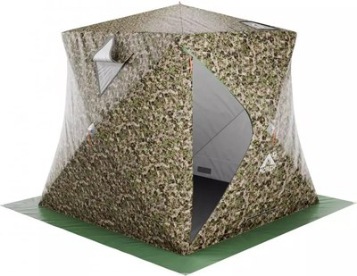 Палатка-баня MORZH Куб XL Light с внутренним тентом (камуфляж)
