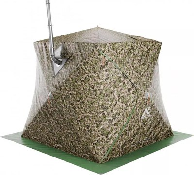 Палатка-баня MORZH Куб XL Light с внутренним тентом (камуфляж)