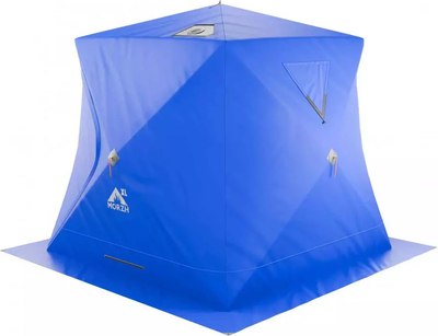 Палатка-баня MORZH Куб XL Light с внутренним тентом (синий)