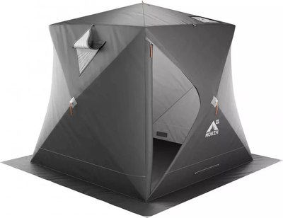 Палатка-баня MORZH Куб XL Light с внутренним тентом (черный)