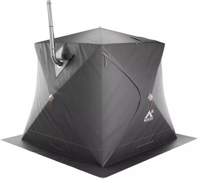 Палатка-баня MORZH Куб XL Light с внутренним тентом (черный)