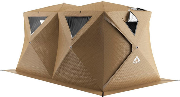 Палатка-баня MORZH Куб дубль (бежевый) - фото