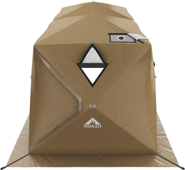 Палатка-баня MORZH Куб дубль (бежевый)