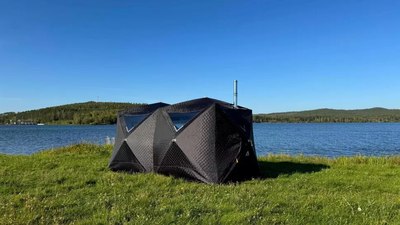 Палатка-баня MORZH Куб дубль (синий)