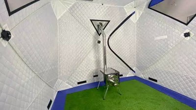 Палатка-баня MORZH Куб дубль (синий)