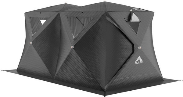 Палатка-баня MORZH Куб дубль (черный) - фото