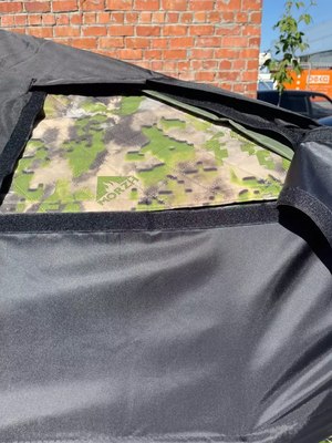 Туристический тент MORZH Влагозащитный Куб дубль (черный)